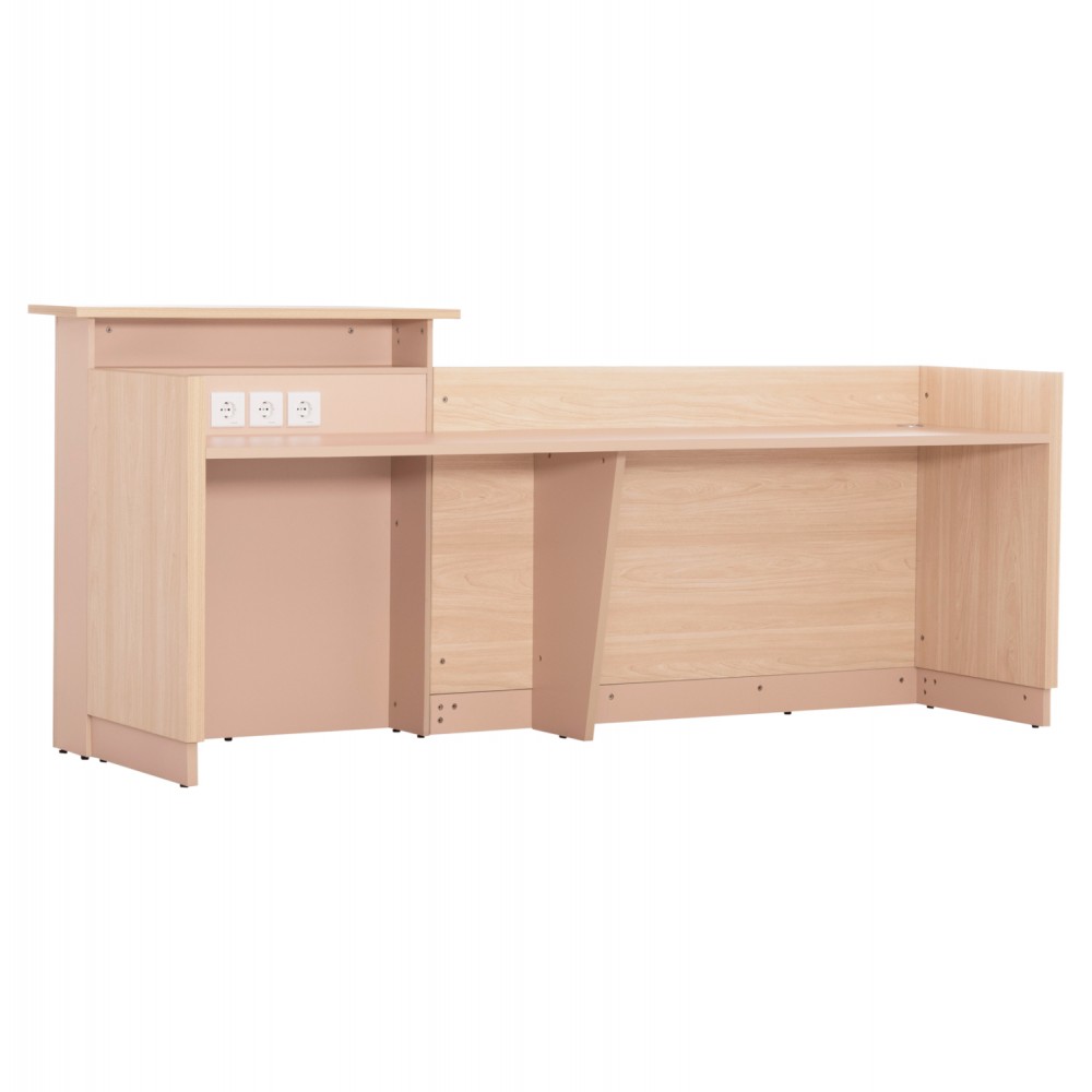 Γραφείο υποδοχής σε χρώμα μπεζ/σονόμα 240x82x105