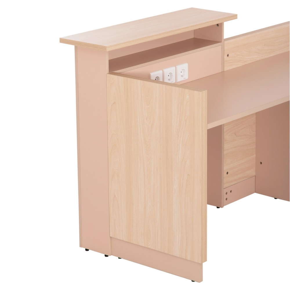 Γραφείο υποδοχής σε χρώμα μπεζ/σονόμα 240x82x105