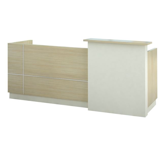 Γραφείο υποδοχής σε χρώμα μπεζ/σονόμα 240x82x105