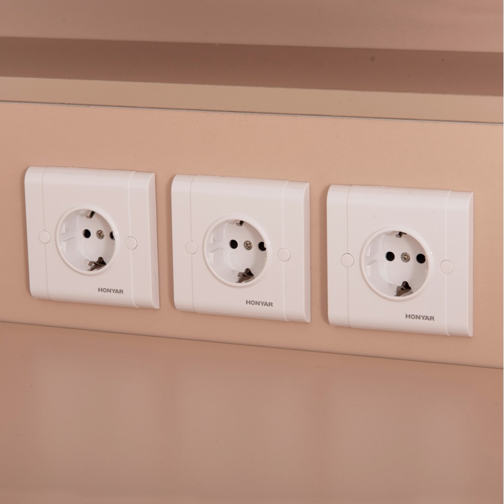 Γραφείο υποδοχής σε χρώμα μπεζ/σονόμα 240x82x105