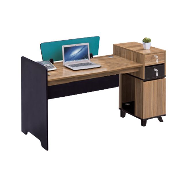 Γραφείο επαγγελματικό σε χρώμα γκρι/φυσικό 150x60x88