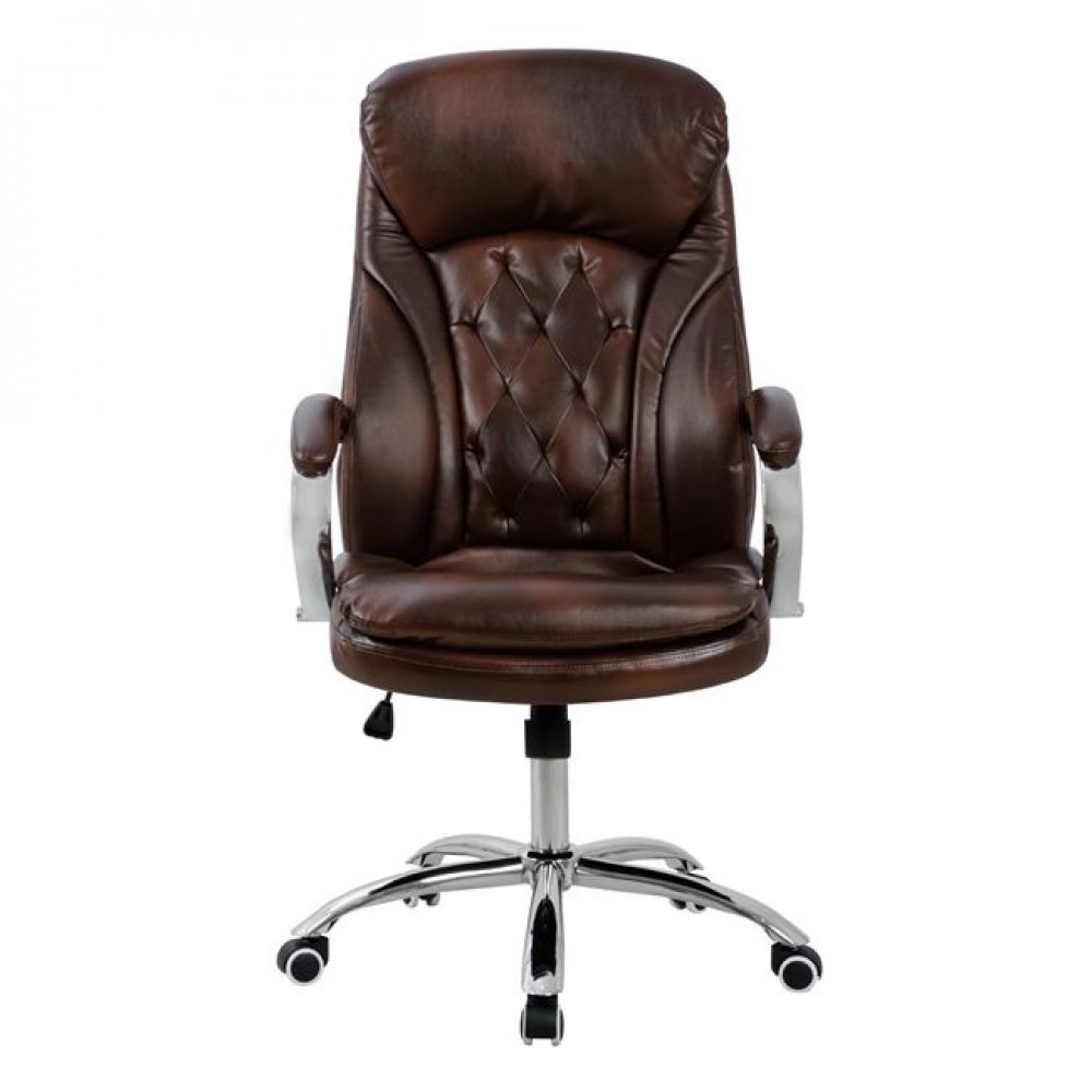 Πολυθρόνα διευθυντή από pu σε καφέ χρώμα 65x73x125