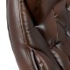 Πολυθρόνα διευθυντή από pu σε καφέ χρώμα 65x73x125