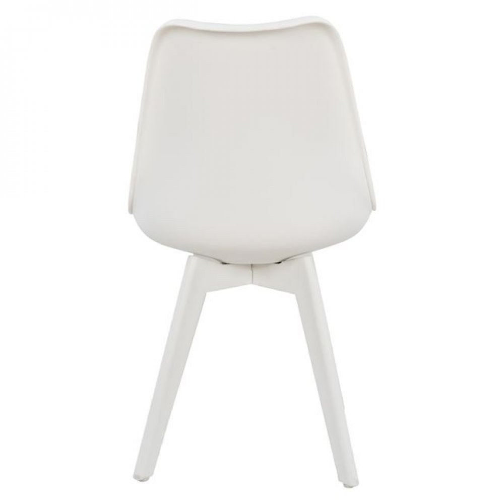 Καρέκλα "VEGAS" από PP/PU σε χρώμα λευκό 47,5x55x82