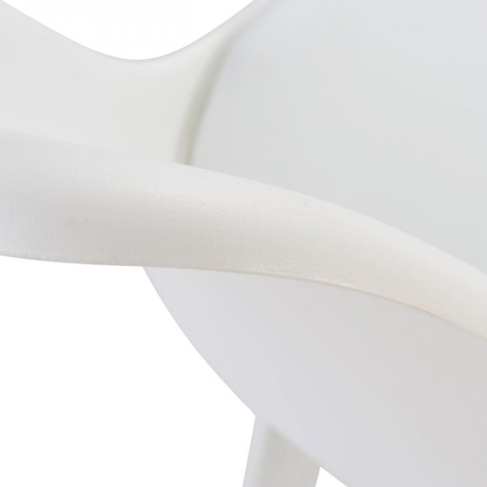 Καρέκλα "VEGAS" από PP/PU σε χρώμα λευκό 47,5x55x82