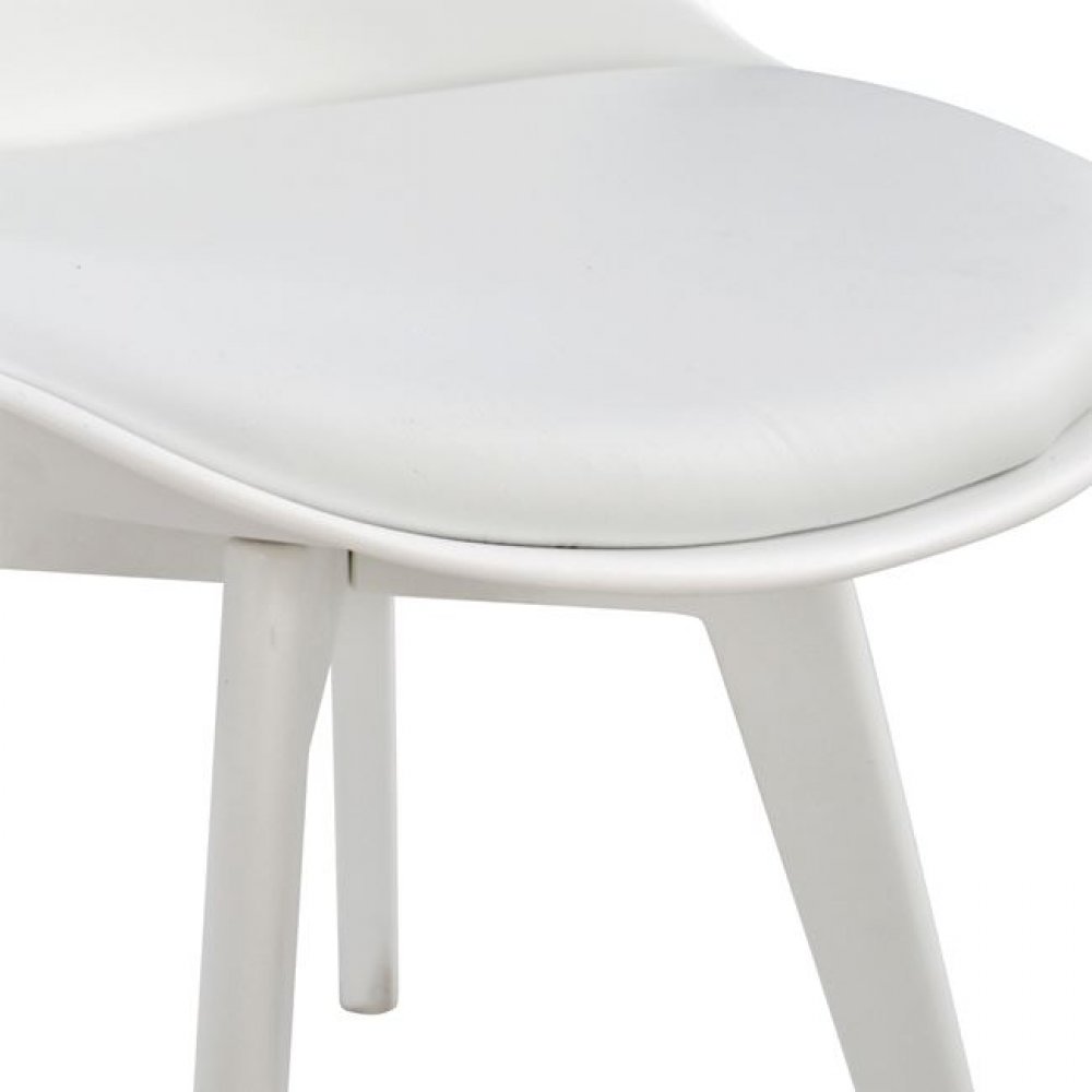Καρέκλα "VEGAS" από PP/PU σε χρώμα λευκό 47,5x55x82