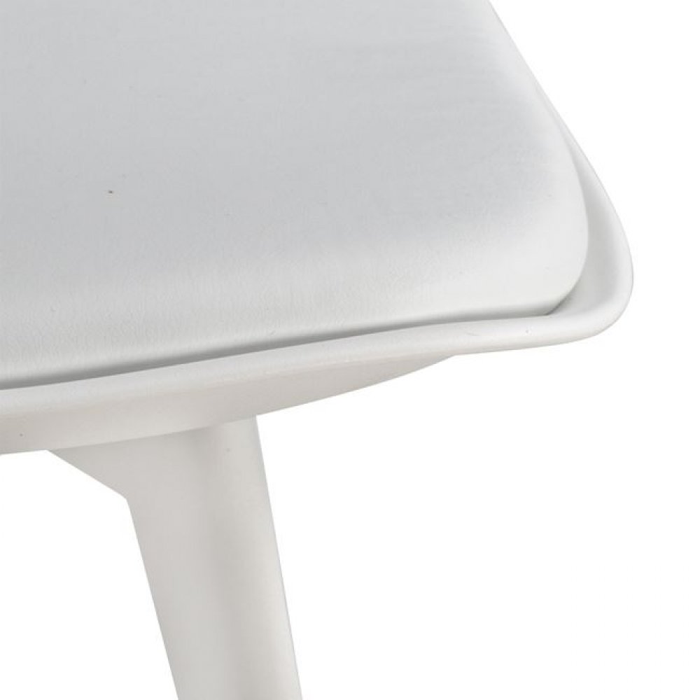Καρέκλα "VEGAS" από PP/PU σε χρώμα λευκό 47,5x55x82