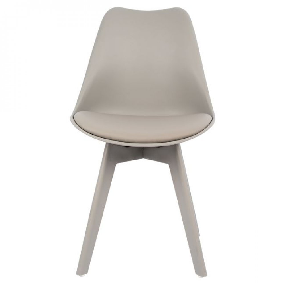 Καρέκλα "VEGAS" από PP/PU σε χρώμα γκρι 46x58x82