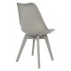 Καρέκλα "VEGAS" από PP/PU σε χρώμα γκρι 46x58x82
