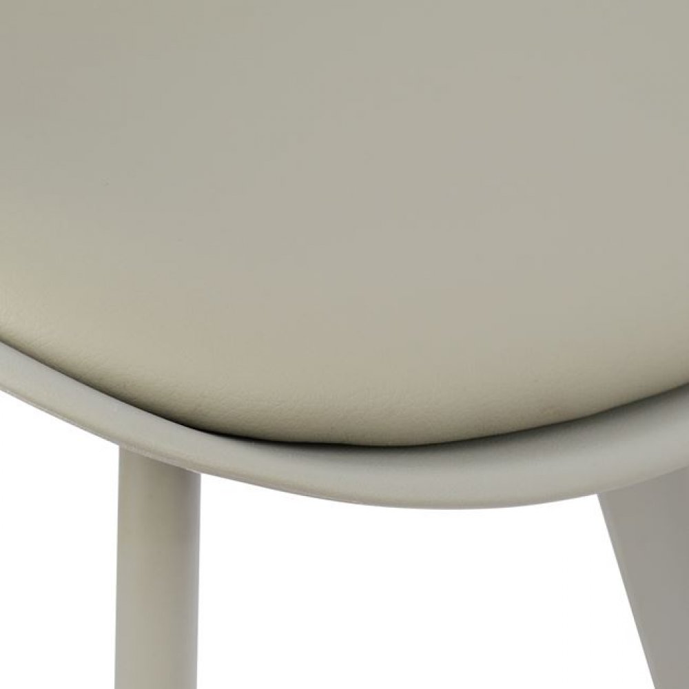 Καρέκλα "VEGAS" από PP/PU σε χρώμα γκρι 46x58x82