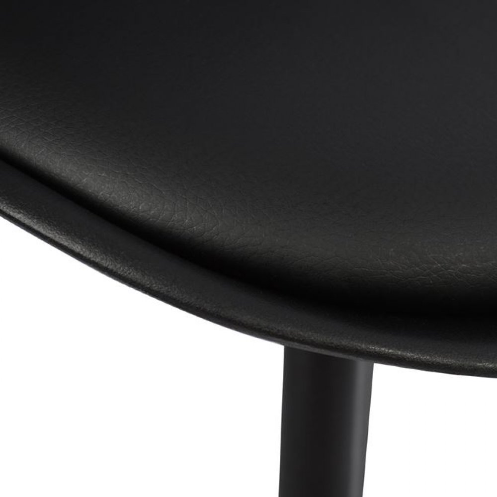 Καρέκλα "VEGAS" από PP/PU σε χρώμα μαύρο 48x56x82