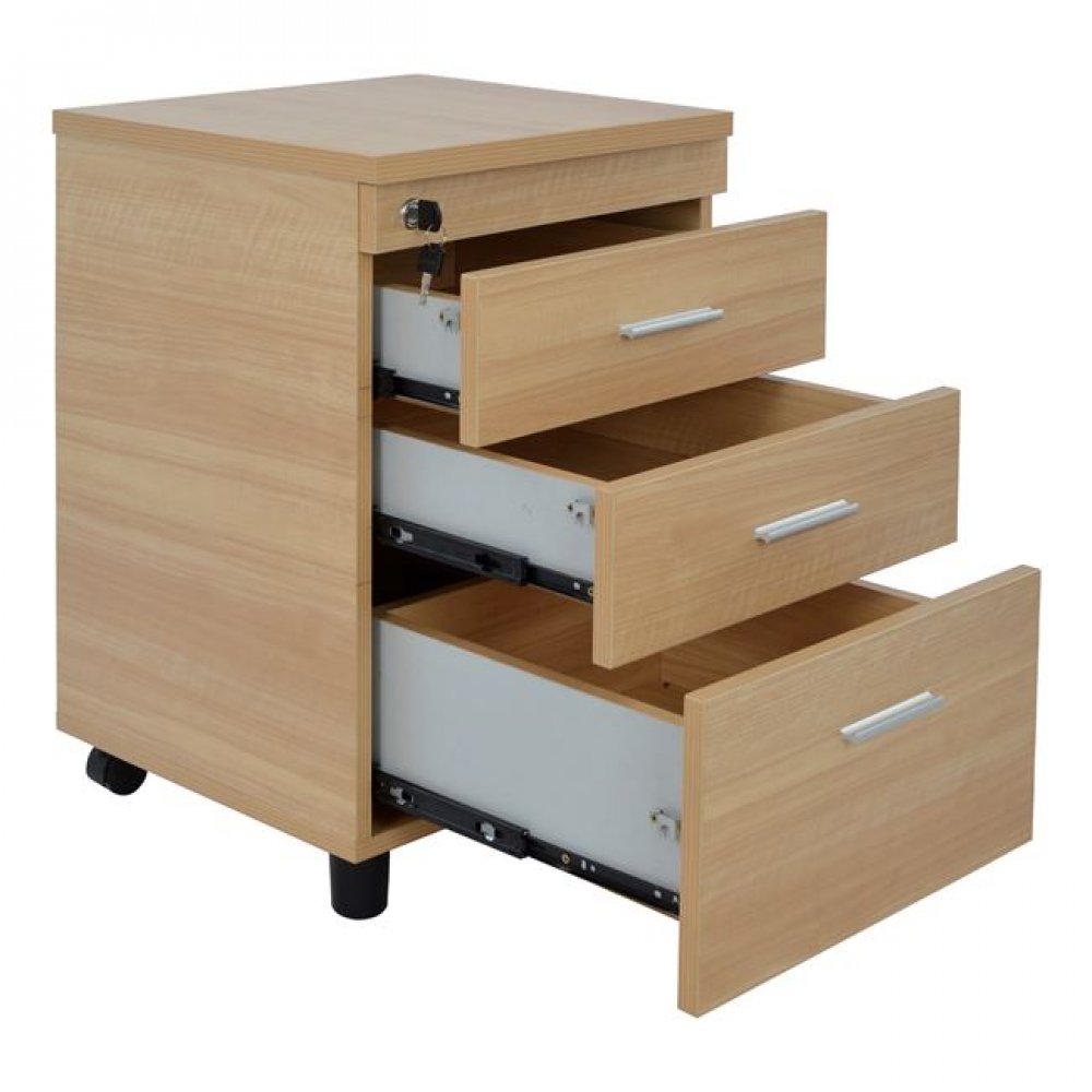 Συρταριέρα γραφείου επαγγελματική σε οξιά χρώμα 40x40x55