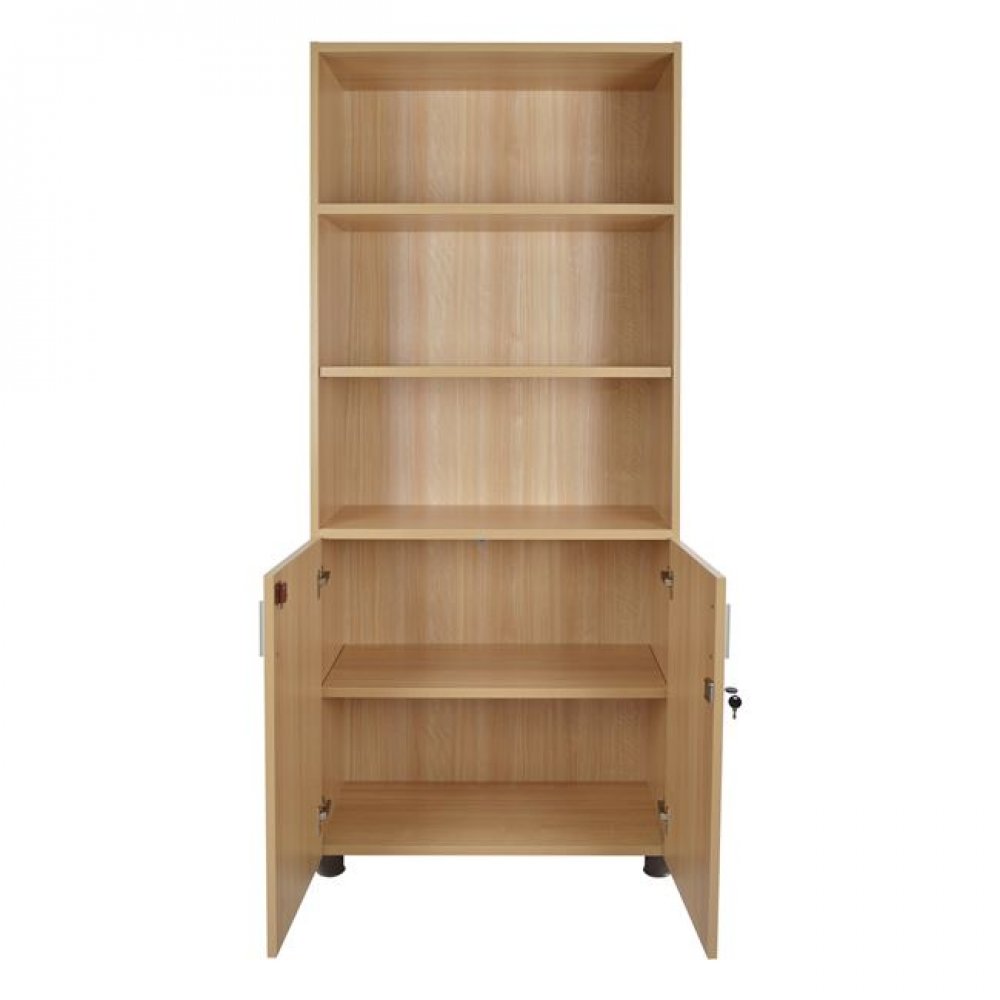 Βιβλιοθήκη "VANCE" επαγγελματική σε χρώμα οξιά 80x40x190