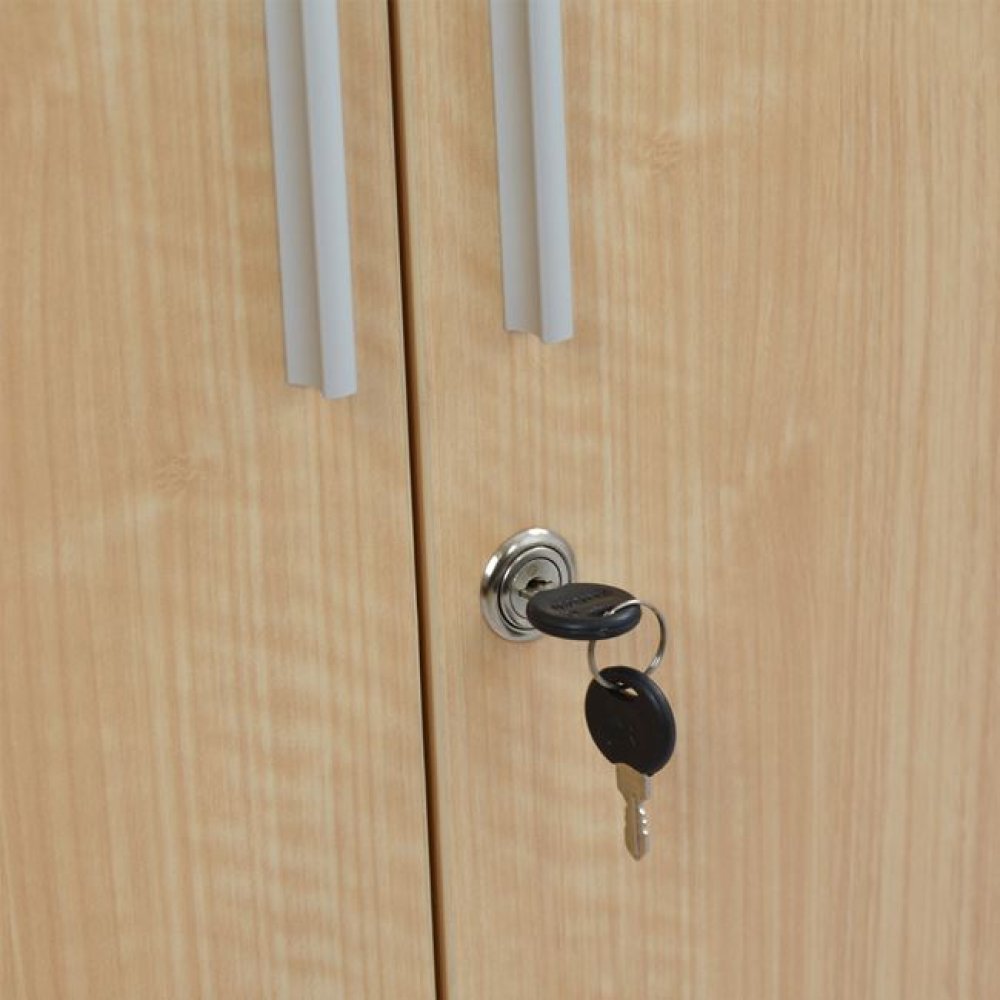 Βιβλιοθήκη "VANCE" επαγγελματική σε χρώμα οξιά 80x40x190