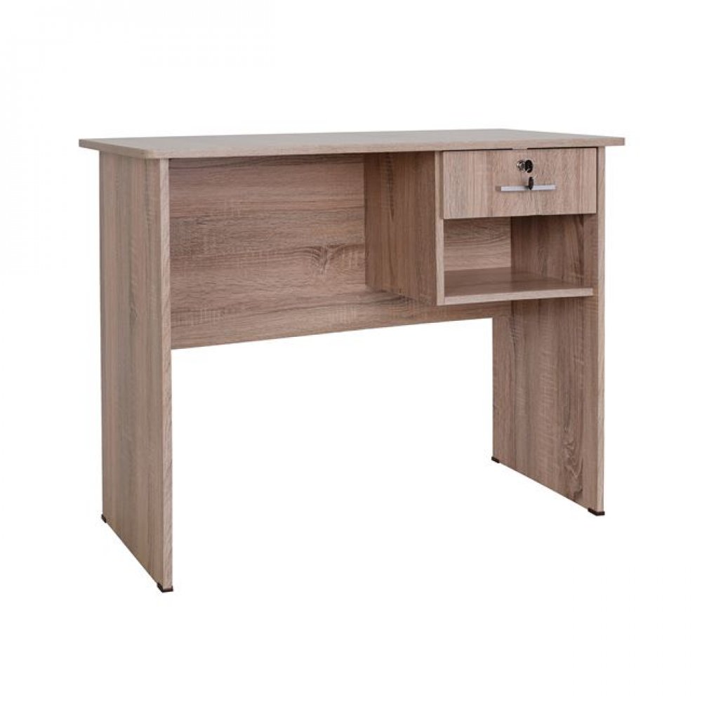 Γραφείο "HAYDEN" με συρτάρι σε χρώμα σονόμα 90x45x74,5