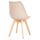 Καρέκλα "VEGAS" από PP/PU σε χρώμα καπουτσίνο 47x56,5x82