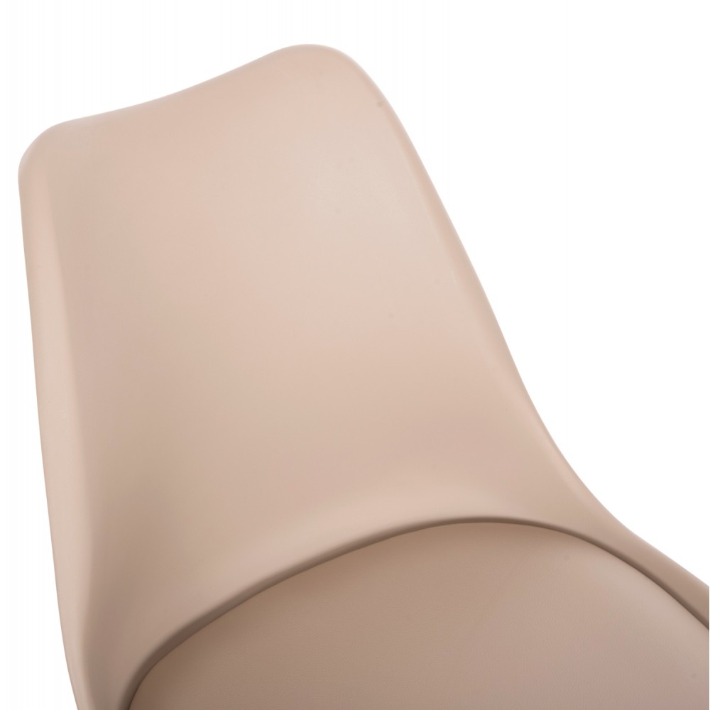 Καρέκλα "VEGAS" από PP/PU σε χρώμα καπουτσίνο 47x56,5x82