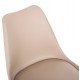 Καρέκλα "VEGAS" από PP/PU σε χρώμα καπουτσίνο 47x56,5x82