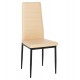 Καρέκλα "LADY" από μέταλλο/PU σε χρώμα καπουτσίνο 40x48x95