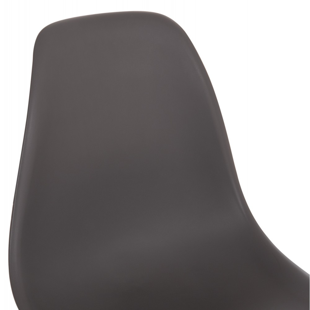 Καρέκλα "TWIST" από ξύλο/PP σε χρώμα γκρι 46x50x82