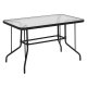 Τραπέζι από μέταλλο/γυαλί σε χρώμα γκρι 120x70x71