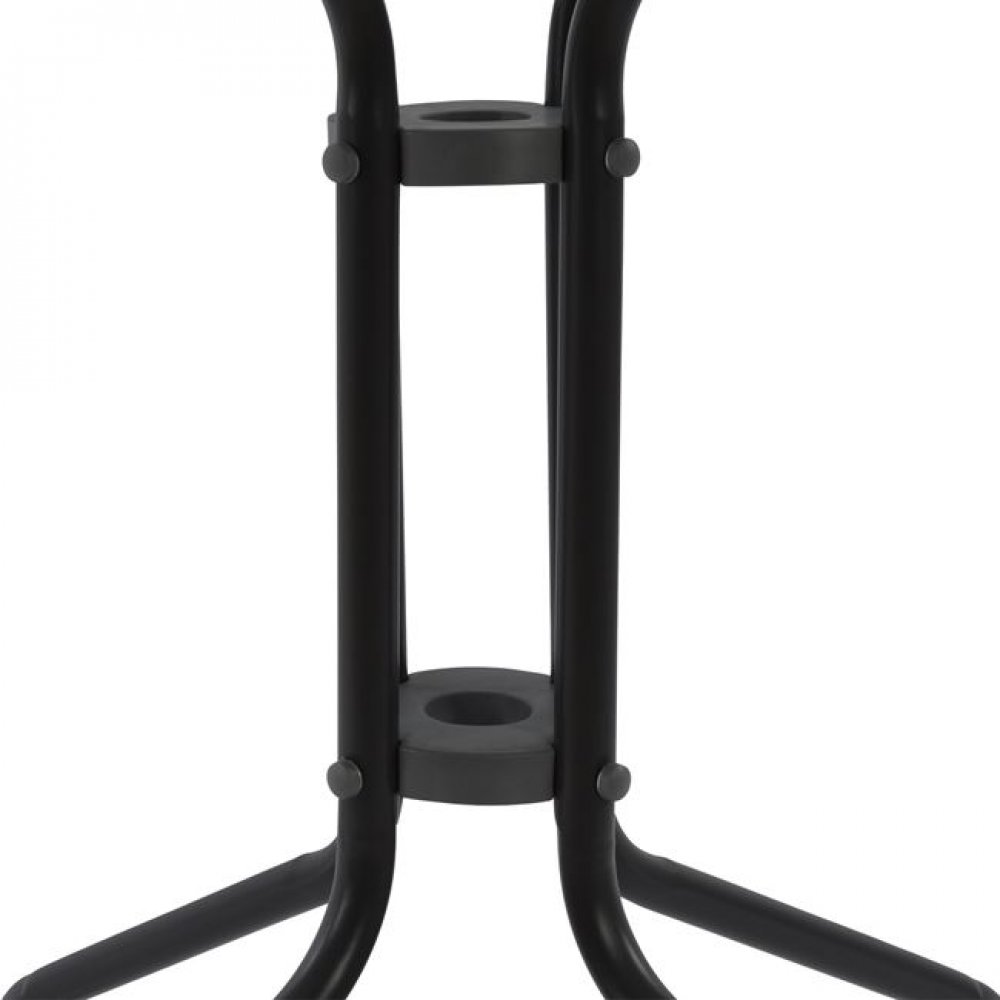 Τραπέζι "FIGO" από μέταλλο/γυαλί σε χρώμα γκρι 60x60x72