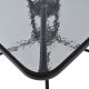 Τραπέζι "FIGO" από μέταλλο/γυαλί σε χρώμα γκρι 70x70x72