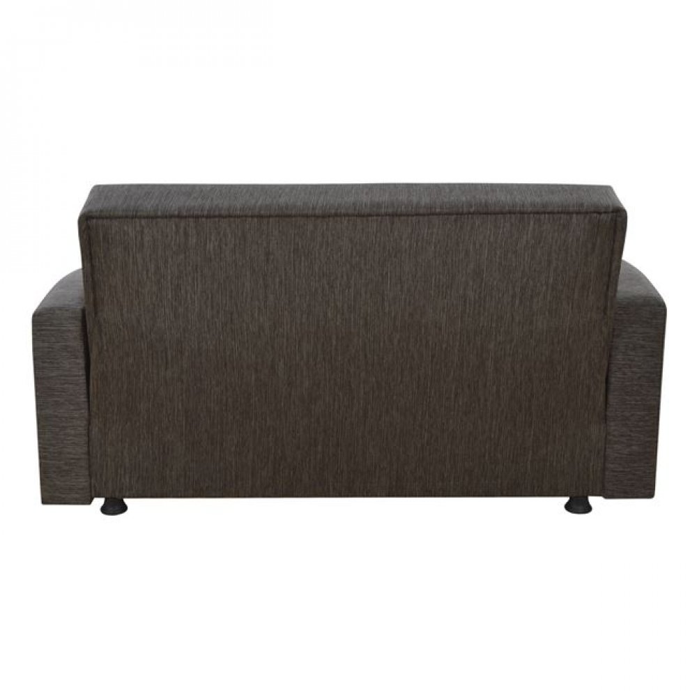 Καναπές κρεβάτι "DIMOS" διθέσιος από ύφασμα σε χρώμα καφέ 157x77x83