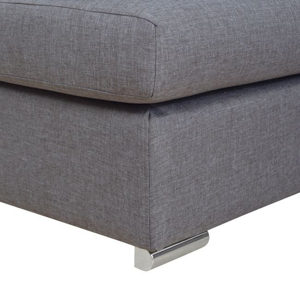 Καναπές γωνία "ΕΦΕΣΣΟΣ" από ύφασμα σε χρώμα γκρι 200x270x80