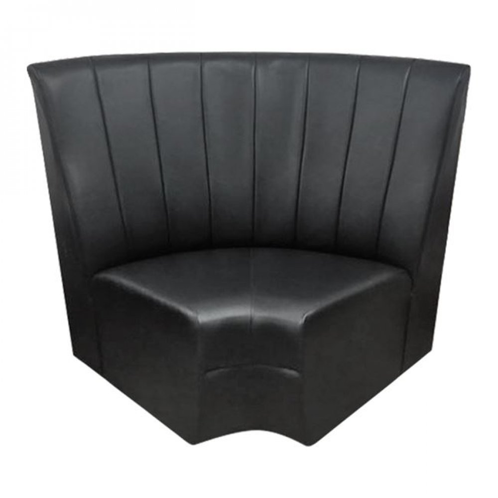 Καναπές "LANDON" από PU σε χρώμα μαύρο 122x74x92