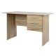 Γραφείο εργασίας "ENSLEY" με τρία συρτάρια σε χρώμα σονόμα 120x60x76