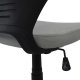 Πολυθρόνα γραφείου υφασμάτινη σε χρώμα γκρι/μαύρο 64x61x127