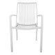 Πολυθρόνα εξωτερικού χώρου από αλουμίνιο σε χρώμα λευκό 54,2x59x83,5