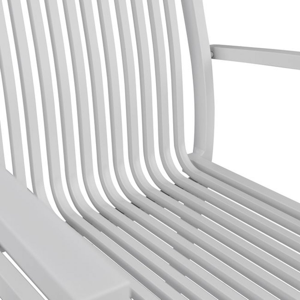 Πολυθρόνα εξωτερικού χώρου από αλουμίνιο σε χρώμα λευκό 54,2x59x83,5