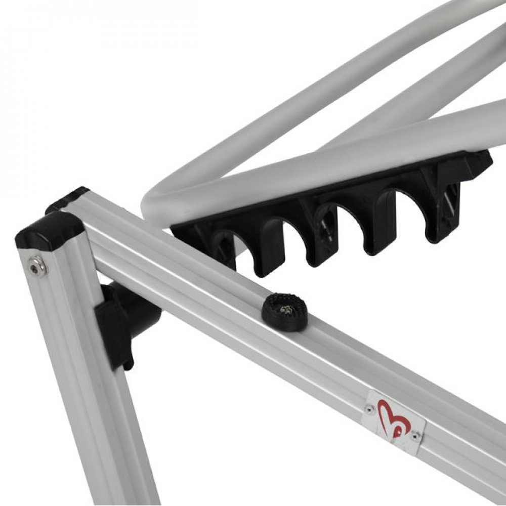 Ξαπλώστρα επαγγελματική αλουμινίου-textilene σε εκρού χρώμα 60x190x30