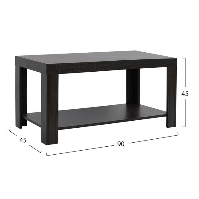 Τραπέζι σαλονιού σε χρώμα ζεμπράνο 90x45x45