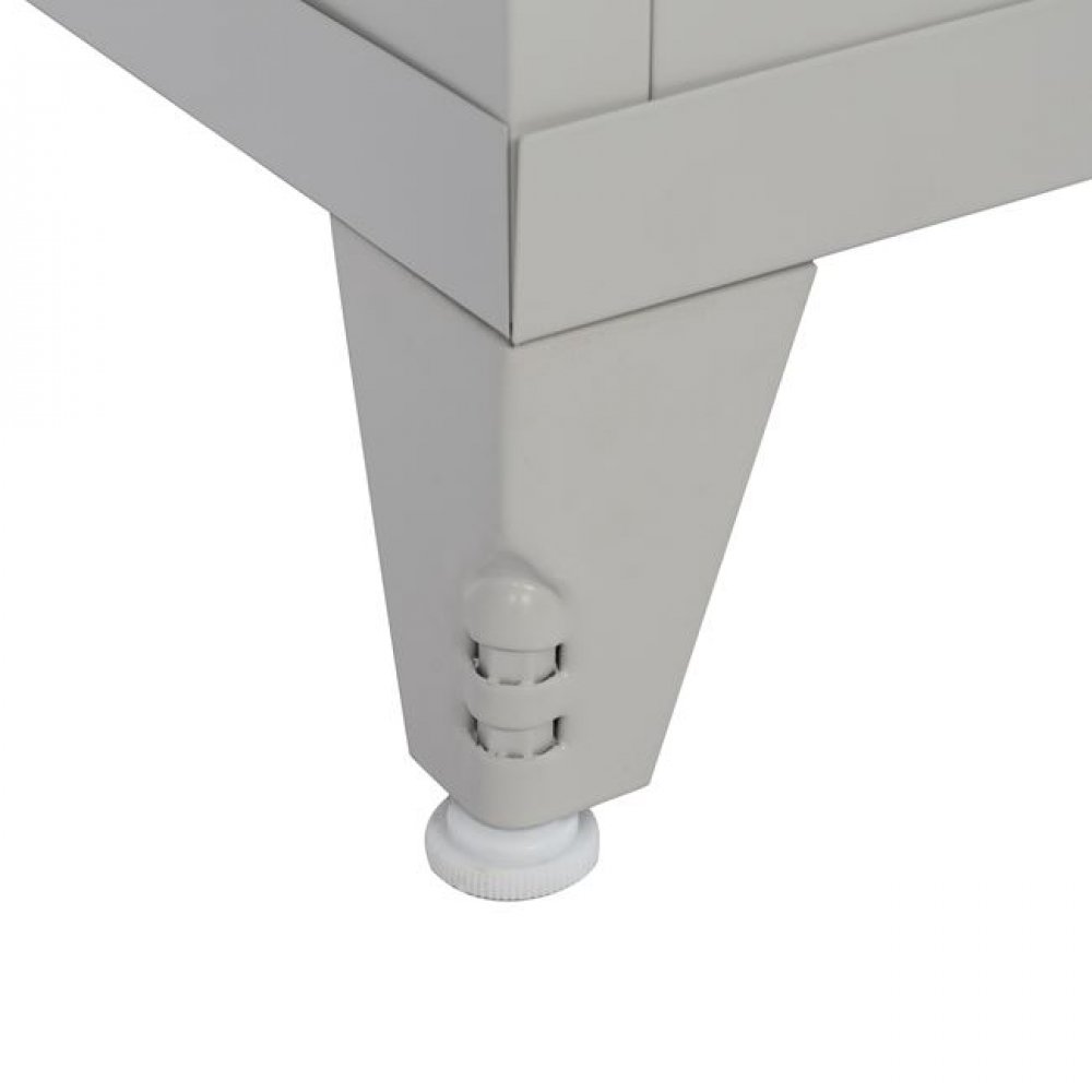 Ντουλάπα μονόφυλλη από μέταλλο σε χρώμα γκρι 50x45x190,5