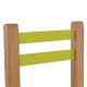 Καρεκλάκι παιδικό από mdf σε χρώμα φυσικό/λαχανί 32x34x57,5