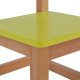 Καρεκλάκι παιδικό από mdf σε χρώμα φυσικό/λαχανί 32x34x57,5