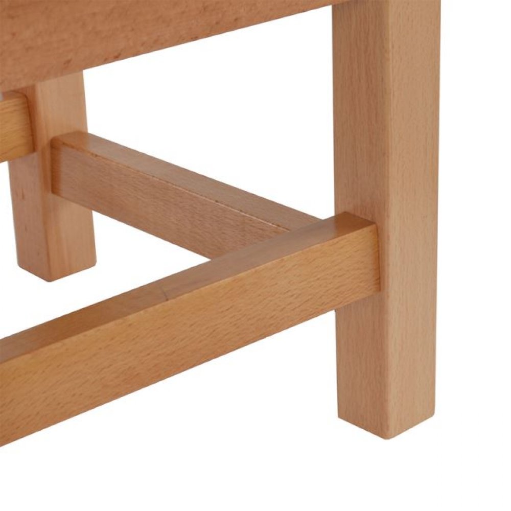 Καρεκλάκι παιδικό από mdf σε χρώμα φυσικό/λαχανί 32x34x57,5