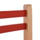 Καρεκλάκι παιδικό από mdf σε χρώμα φυσικό/κόκκινο 32x34x57,5