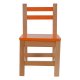 Καρεκλάκι παιδικό από mdf σε χρώμα φυσικό/πορτοκαλί  32x34x57,5