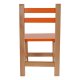 Καρεκλάκι παιδικό από mdf σε χρώμα φυσικό/πορτοκαλί  32x34x57,5
