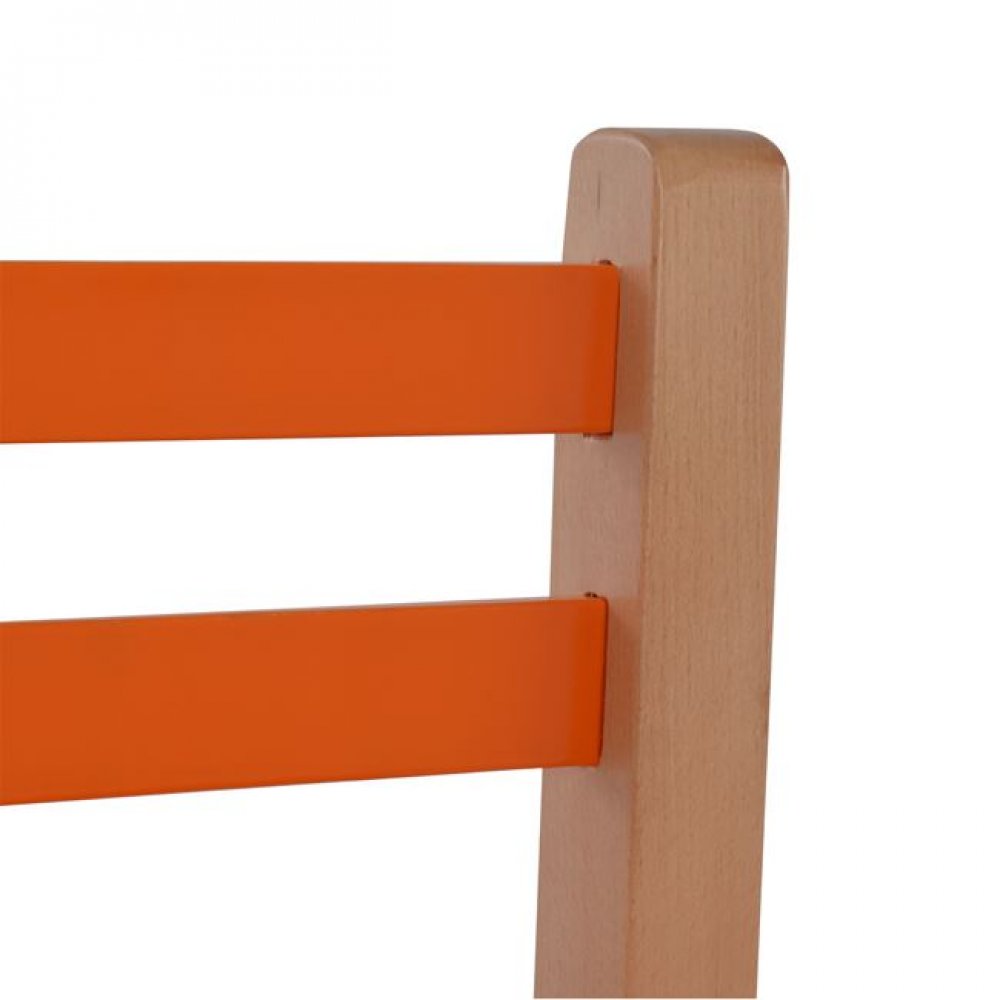 Καρεκλάκι παιδικό από mdf σε χρώμα φυσικό/πορτοκαλί  32x34x57,5