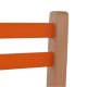 Καρεκλάκι παιδικό από mdf σε χρώμα φυσικό/πορτοκαλί  32x34x57,5