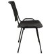 Καρέκλα επισκέπτη από μέταλλο/PP σε χρώμα μαύρο 52x55x77