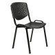 Καρέκλα επισκέπτη "DAVYAN" από μέταλλο/PP σε χρώμα μαύρο 52x55x77