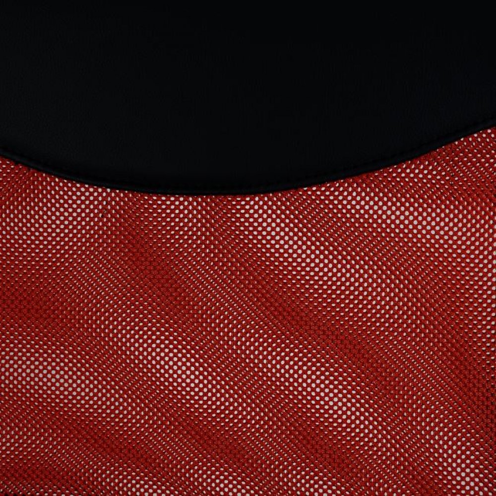 Πολυθρόνα εργασίας από ύφασμα/μέταλλο σε χρώμα μαύρο/κόκκινο 61x56x118