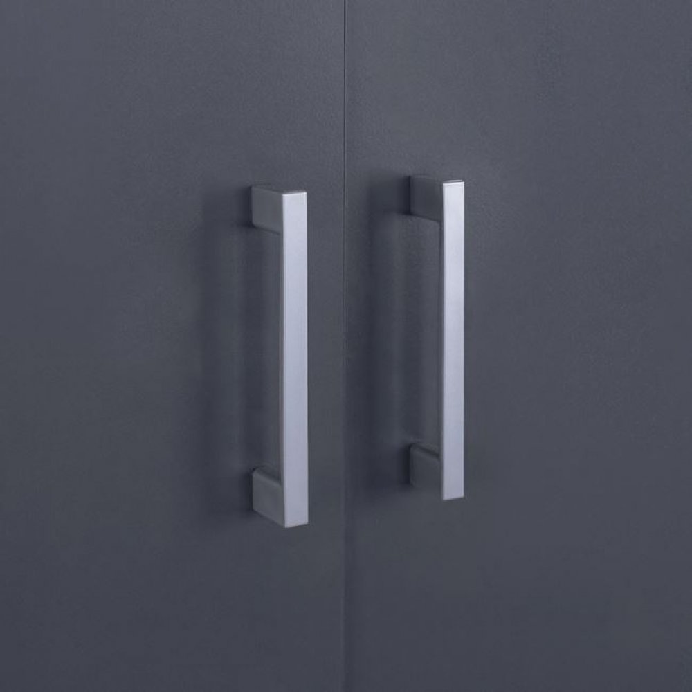 Ντουλάπα δίφυλλη σε χρώμα σονόμα/γκρι 80x42x180