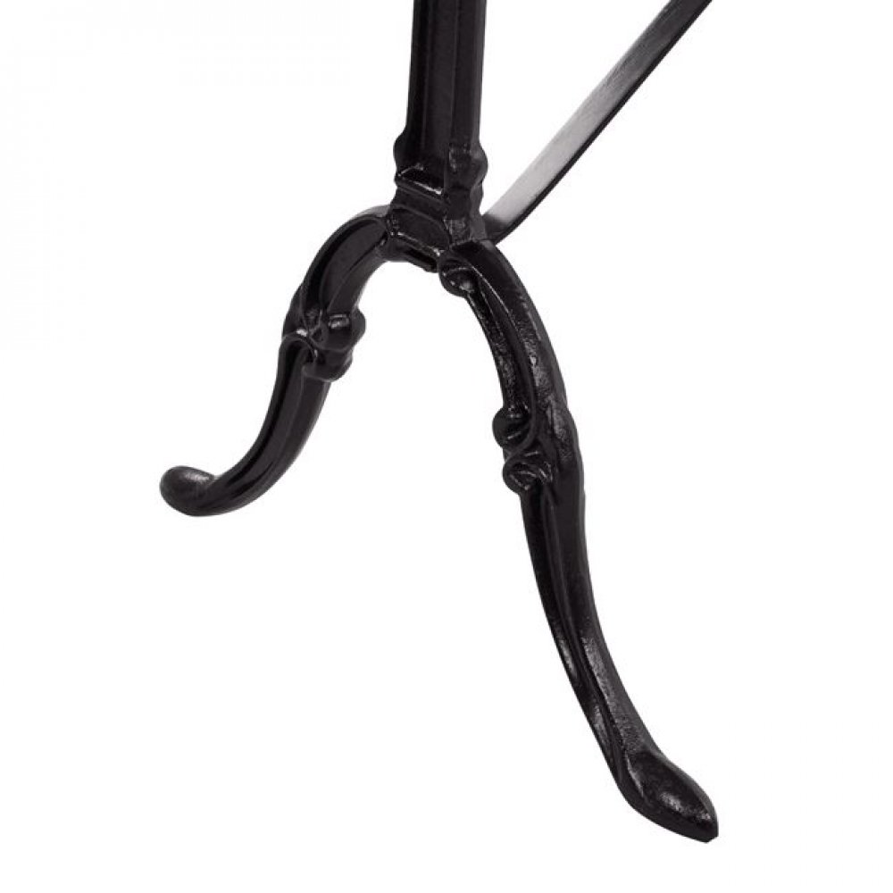 Τραπέζι εξωτερικού χώρου από μαντέμι/μάρμαρο σε χρώμα μαύρο/λευκό 100x60x72